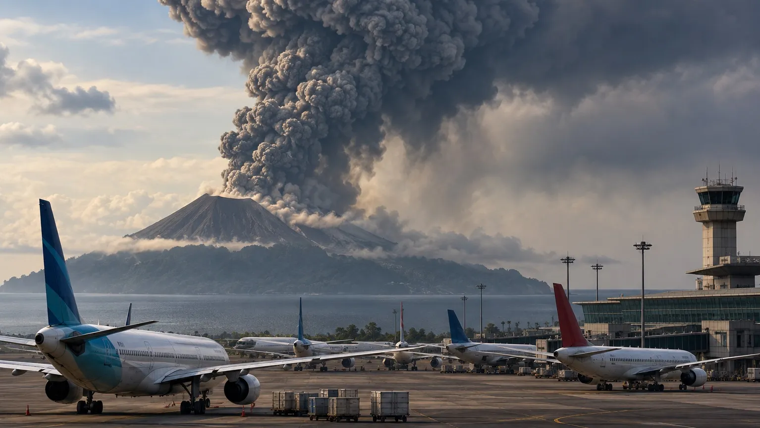 Извержение Anak Krakatau, отменённые рейсы и истекающая виза Извержение Anak Krakatau, отменённые рейсы и истекающая виза